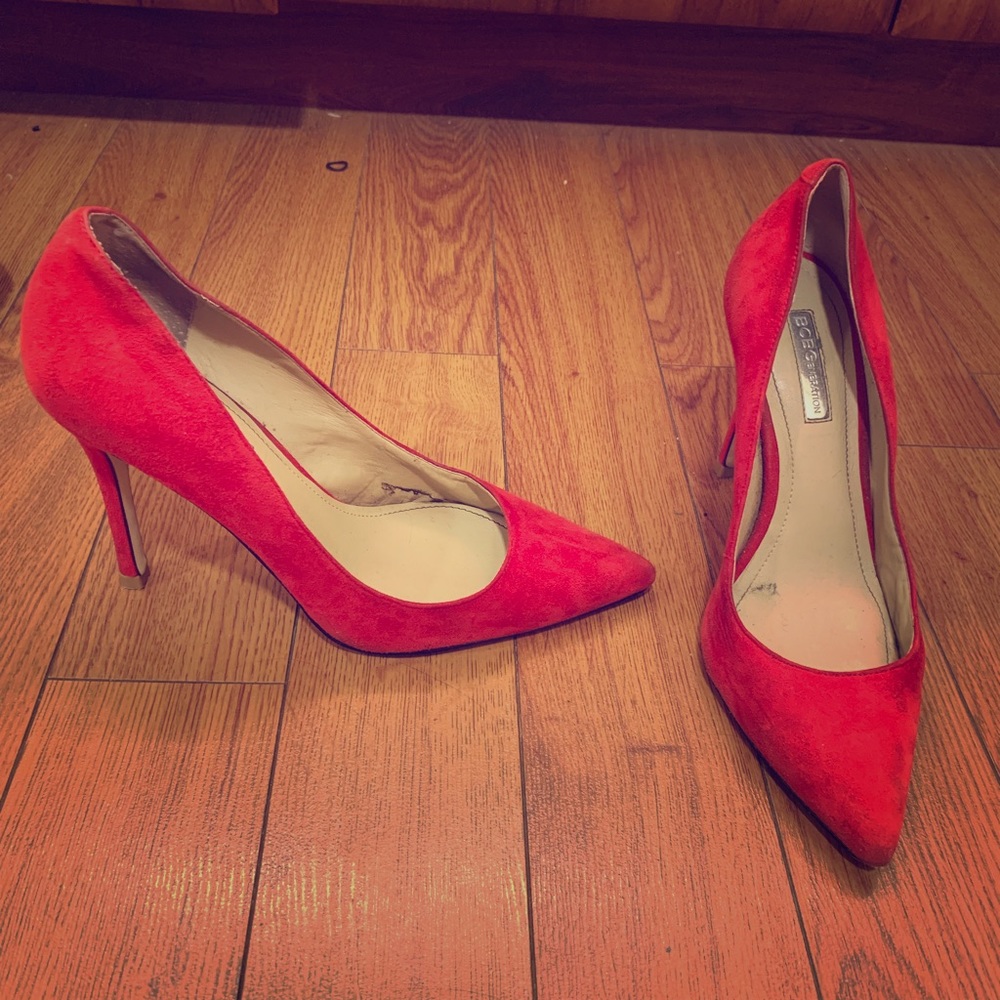 Red BCBG heels